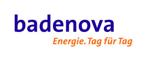 Logo: badenova - Energie. Tag für Tag.